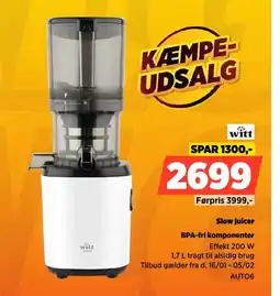 Power Slow juicer AUTO6 tilbud