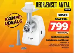 Power BOSCH Kødhakkemaskine MFW2510W tilbud