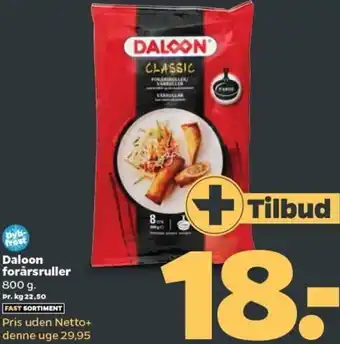 Netto Daloon Forårsruller 800g tilbud