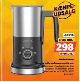 Power Point Mælkeskummer POMF5010 tilbud