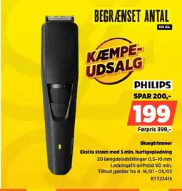 Power PHILIPS Skægtrimmer BT323415 tilbud