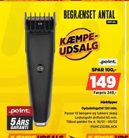 Power Point Hårklipper POHC2103BLACK tilbud