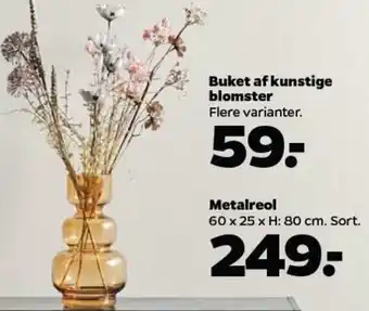 Netto Buket Af Kunstige Blomster tilbud