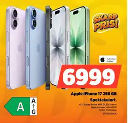 Power Apple iPhone 17 256 GB IP17256GBLK tilbud