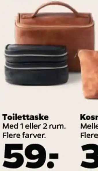 Netto Toilettaske Med 1 Eller 2 Rum. tilbud