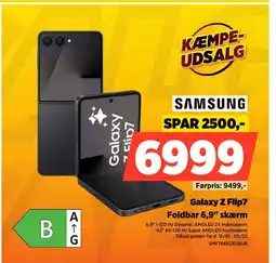 Power SAMSUNG Galaxy Z Flip7 SMF766BZKGEUB tilbud