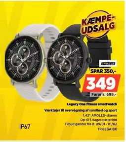 Power TRIACLE Legacy One fitness smartwatch TRILEGA1BK tilbud