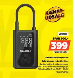 Power TRIACLE Elektrisk luftkompressor TRIAIRFLOW2 tilbud