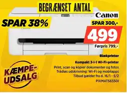 Power Canon Blækprinter PIXMATS65501 tilbud