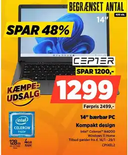 Power CEPTER 14" bærbar PC CPIXEL2 tilbud