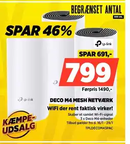 Power Deco M4 mesh netværk TPLDECOM43PAC tilbud