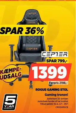 Power Rogue gaming stol tilbud
