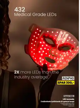 Power RENPHO LED-lysmaske tilbud