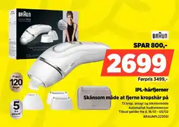 Power BRAUN IPL-hårfjerner BRAUNPL3230SI tilbud