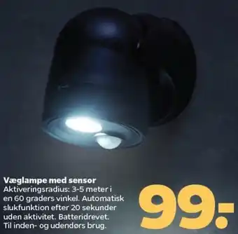 Netto Væglampe Med Sensor tilbud
