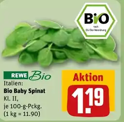 REWE DE Bio Baby Spinat tilbud