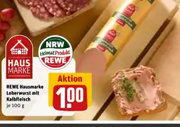REWE DE REWE Hausmarke Leberwurst mit Kalbfleisch tilbud