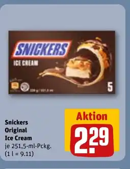 REWE DE Snickers Original Ice Cream tilbud