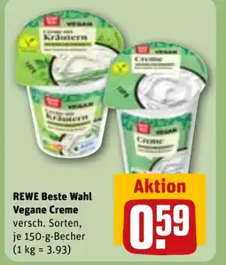 REWE DE REWE Beste Wahl Vegane Creme tilbud