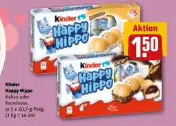 REWE DE Kinder Happy Hippo tilbud