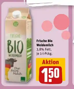 REWE DE Frische Bio Weidemilch tilbud