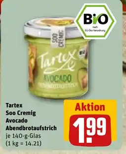 REWE DE Tartex Soo Cremig Avocado Abendbrotaufstrich tilbud