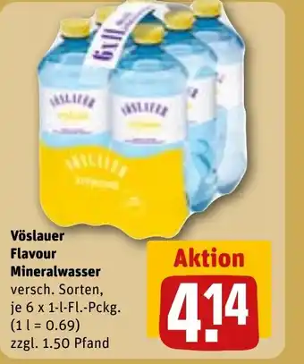 REWE DE Vöslauer Flavour Mineralwasser tilbud