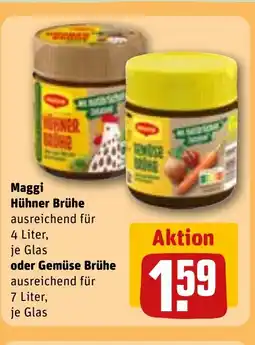 REWE DE Maggi Hühner Brühe oder Gemüse Brühe tilbud