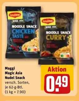 REWE DE Maggi Magic Asia Nudel Snack tilbud