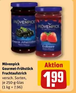 REWE DE Mövenpick Gourmet-Frühstück Fruchtaufstrich tilbud