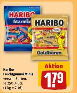 REWE DE HARIBO Fruchtgummi Minis tilbud