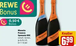 REWE DE Mionetto Prosecco Spumante DOC tilbud