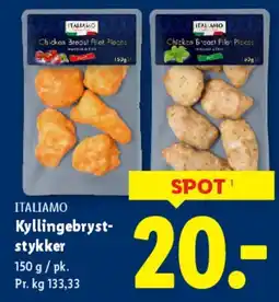 Lidl Kyllingebryst-stykker tilbud