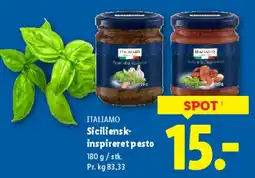 Lidl Siciliensk-inspireret pesto tilbud