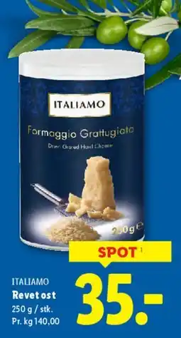 Lidl Formaggio Grattugiato (Revet ost) tilbud