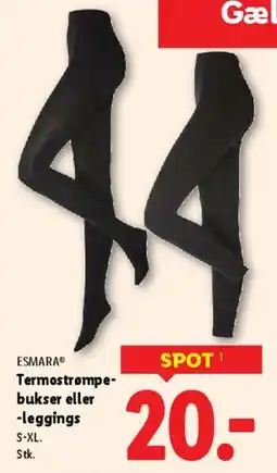 Lidl Termostrømpe-bukser eller -leggings tilbud