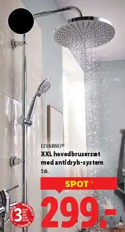 Lidl XXL hovedbrusersæt med antidrip-system tilbud