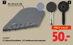 Lidl Håndbruser eller måtte til brusekabine tilbud
