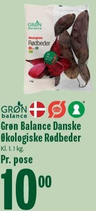 Min Købmand Grøn Balance Danske Økologiske Rødbeder tilbud