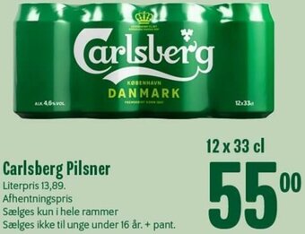 Min Købmand Carlsberg Pilsner tilbud