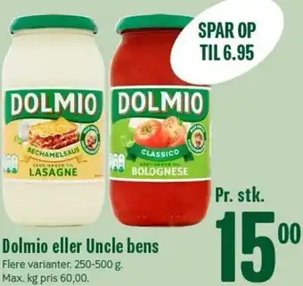Min Købmand Dolmio Eller Uncle Bens 250-500g tilbud