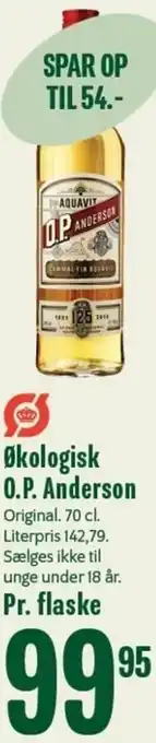Min Købmand Økologisk O.P. Anderson 70cl tilbud