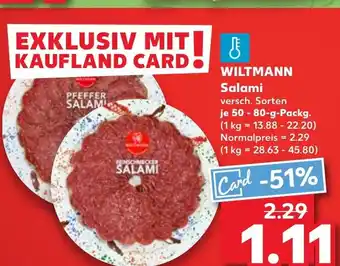 Wiltmann salami versch. sorten