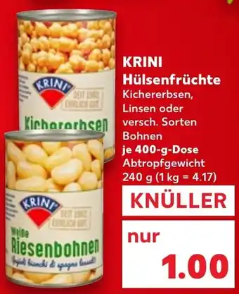 Kaufland DE Krini hülsenfrüchte tilbud