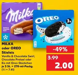 Kaufland DE Milka oder oreo stieleis tilbud