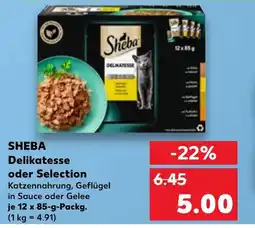 Kaufland DE Sheba Delikatesse oder Selection tilbud