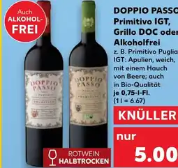 Kaufland DE Doppio passo primitivo igt, grillo doc oder alkoholfrei tilbud