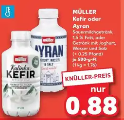 Kaufland DE Müller kefir oder ayran tilbud