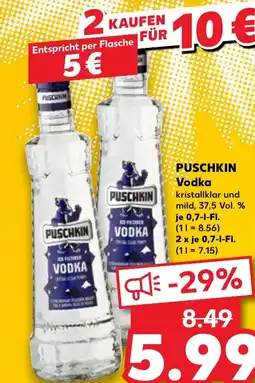 Kaufland DE Puschkin vodka tilbud