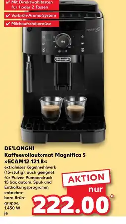 Kaufland DE De'longhi kaffeevollautomat magnifica s >>>ecam12.121.b<< tilbud